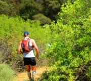 Heading back out onto the singletrack