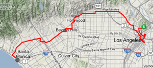 The 2012 LA Marathon Course Map