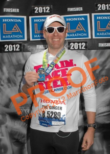 LA Marathon Finisher's Medal